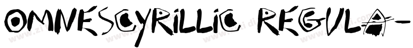 OmnesCyrillic Regula字体转换